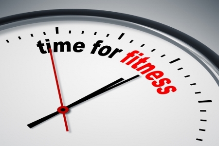 Tijd voor fitness klok